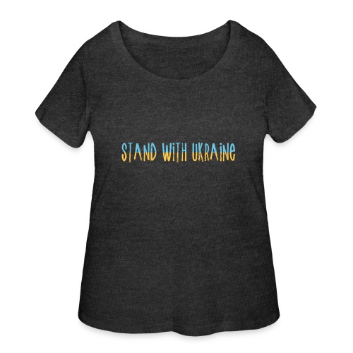 Stand With Ukraine - Women's Curvy T-Shirt