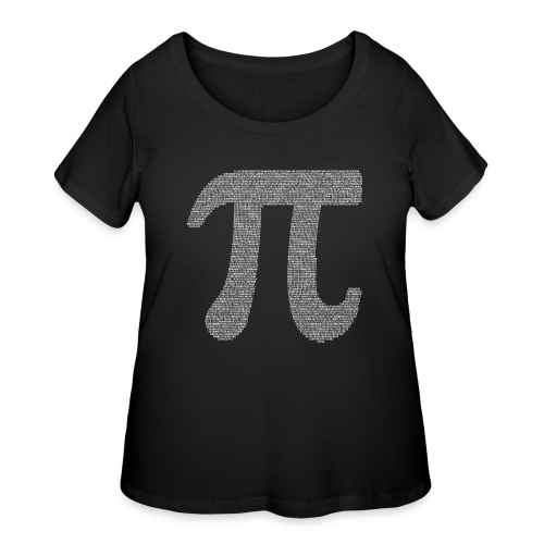 Pi 3.14159265358979323846 Math T-shirt - Women's Curvy T-Shirt