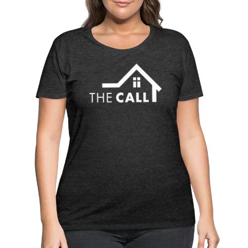 The CALL Logo White - Women's Curvy T-Shirt