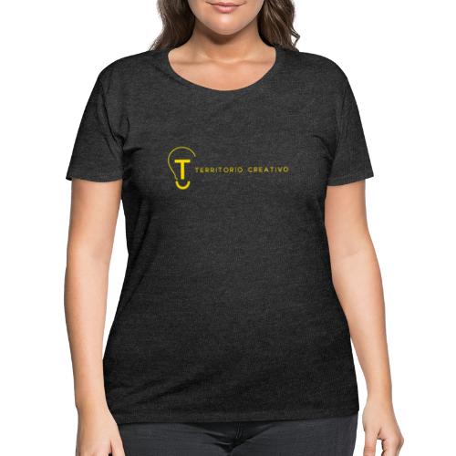 TC logo Yellow - Women's Curvy T-Shirt