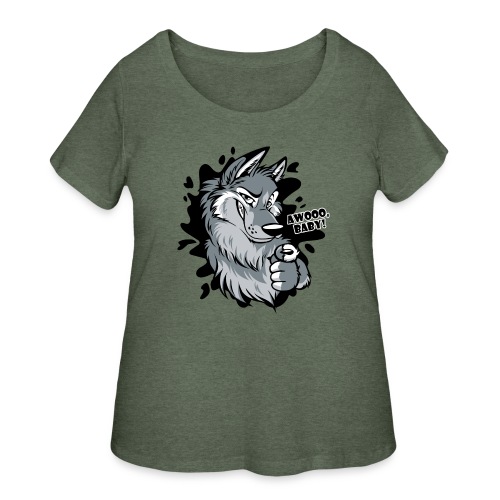 Awooo Baby - Women's Curvy T-Shirt