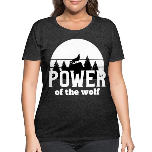 Power Of The Wolf - Women's Curvy T-Shirt