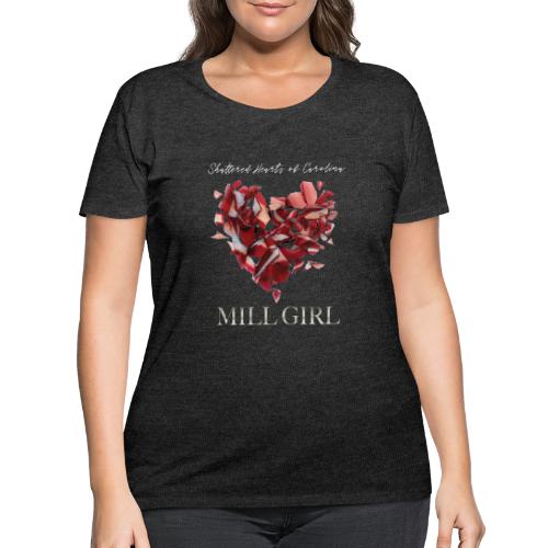 Mill Girl Block Print - Women's Curvy T-Shirt