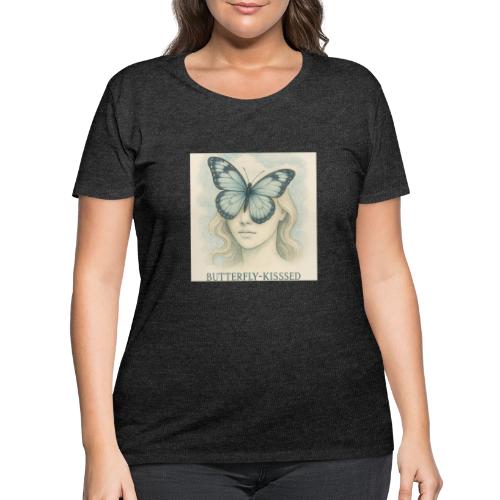 Butterfly kisses Hue - Women's Curvy T-Shirt