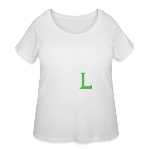 HIIT Life Fitness Logo White - Women's Curvy T-Shirt