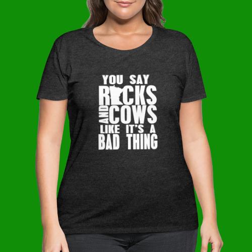 Rocks & Cows - Bad Thing - Women's Curvy T-Shirt