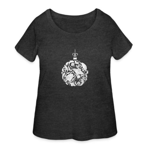 Coastal Christmas Ornament White - Women's Curvy T-Shirt