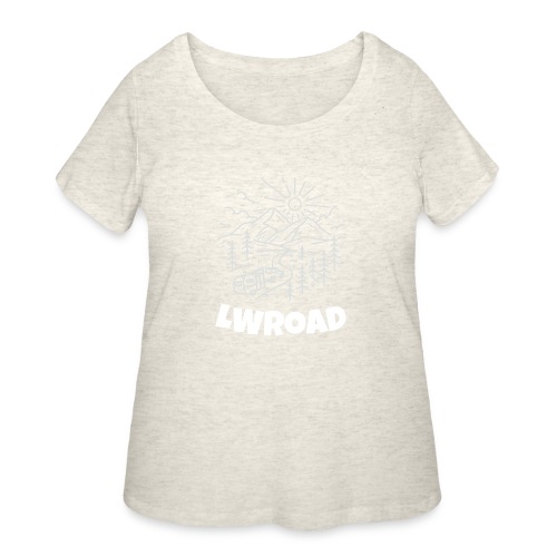 LWRoad White Logo - Women's Curvy T-Shirt