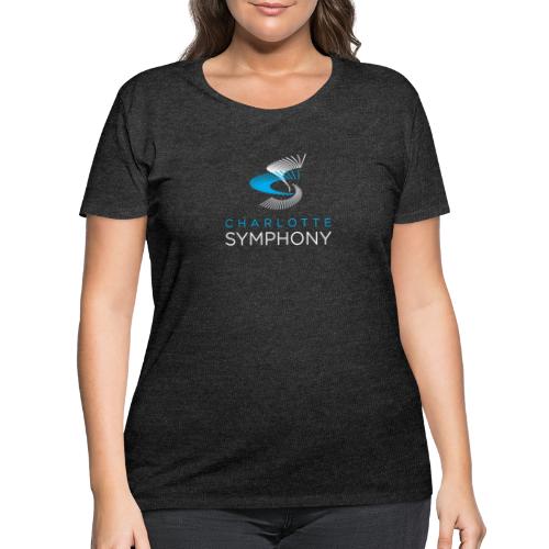 Charlotte Symphony official logo (White) - Women's Curvy T-Shirt