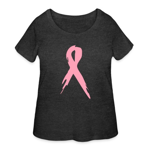 awareness_ribbon - Women's Curvy T-Shirt