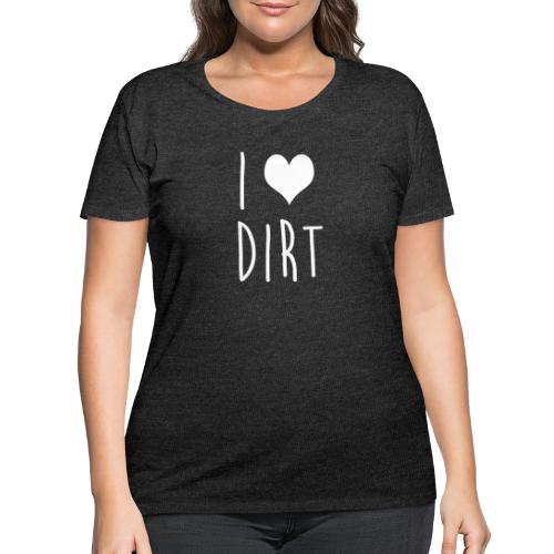 I heart dirt - Women's Curvy T-Shirt