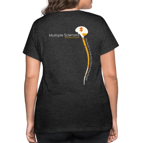 MS is More than the Brain - Women's Curvy T-Shirt