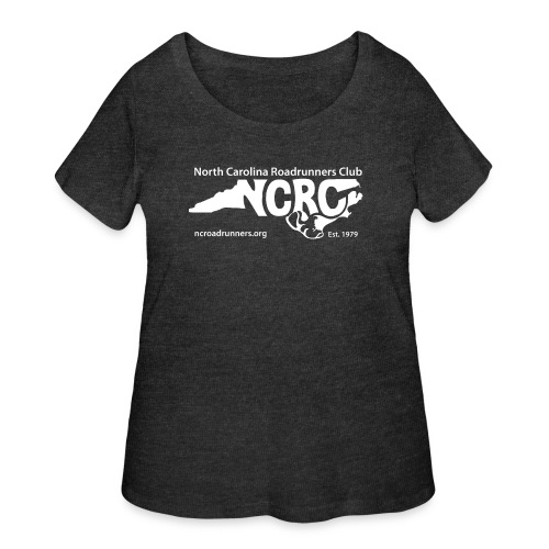 NCRC White Logo1 - Women's Curvy T-Shirt