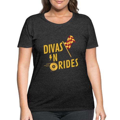 Divas-N-Rides Road Trip Graphics - Women's Curvy T-Shirt