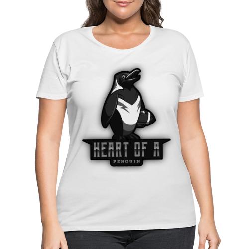 Heart Of A Penguin - Women's Curvy T-Shirt