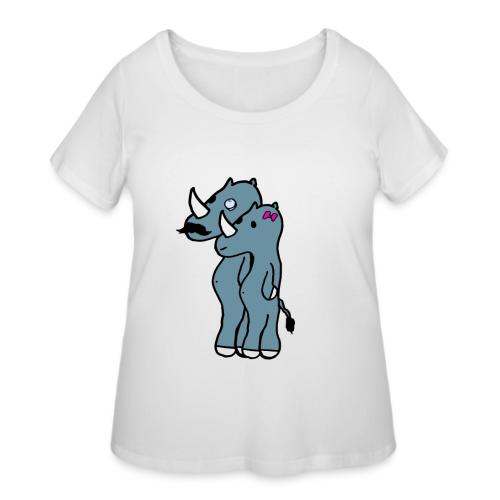 Rhino family - Women's Curvy T-Shirt
