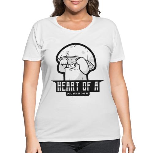 Heart Of A Mushroom - Women's Curvy T-Shirt
