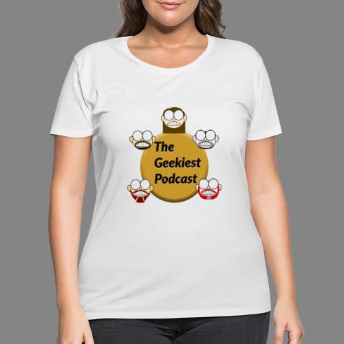 The Geekiest Podcast Logo - Women's Curvy T-Shirt
