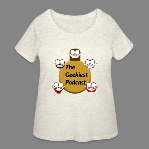The Geekiest Podcast Logo - Women's Curvy T-Shirt