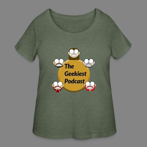 The Geekiest Podcast Logo - Women's Curvy T-Shirt