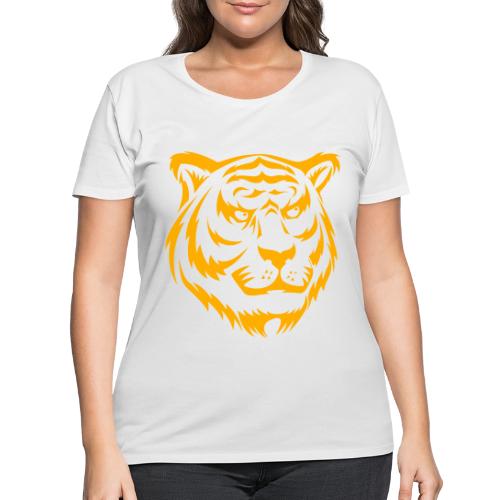 Fashion, Yellow Tiger Souvenirs, Men's T-shirts - Women's Curvy T-Shirt