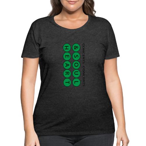 Heart & Soul Concerts text design - Mother Earth - Women's Curvy T-Shirt