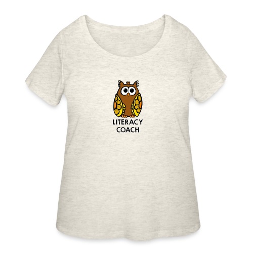 literacy coach png - Women's Curvy T-Shirt