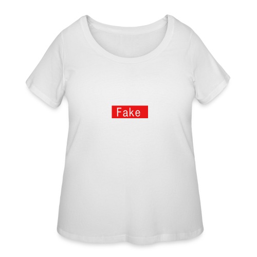 Fake By Clean Finish - Women's Curvy T-Shirt