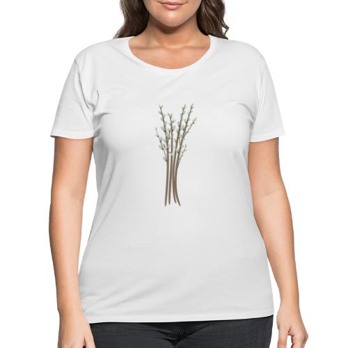 willow catkin - Women's Curvy T-Shirt