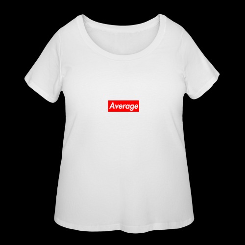 Average Supreme Logo Mockup - Women's Curvy T-Shirt