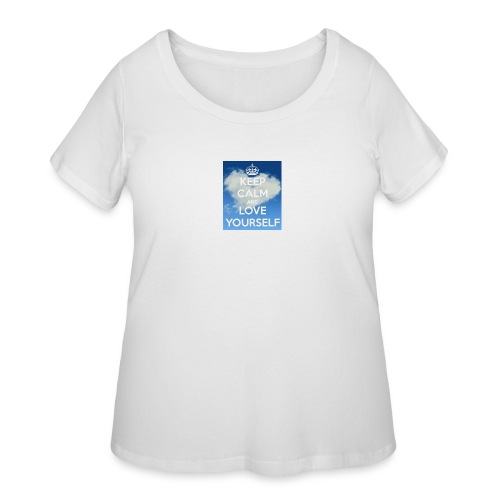 Keep calm and love yourself - Women's Curvy T-Shirt