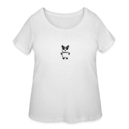 Tim The Panda Logo - Women's Curvy T-Shirt
