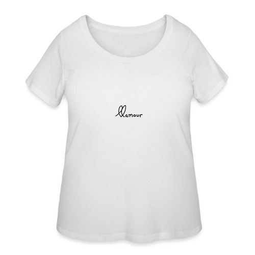clean llamour logo - Women's Curvy T-Shirt