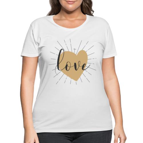 Love - Women's Curvy T-Shirt