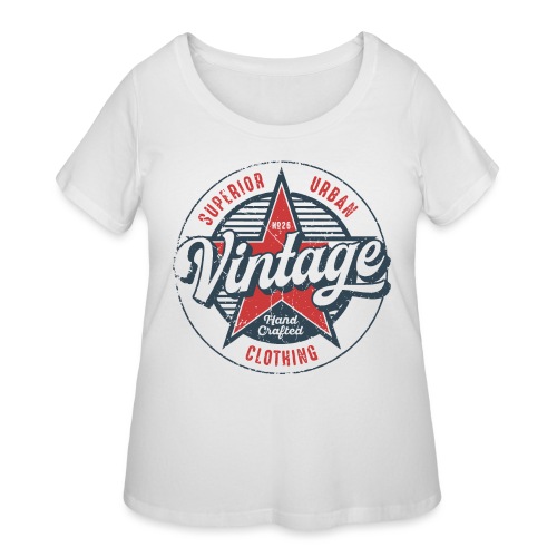 vintage star urban - Women's Curvy T-Shirt