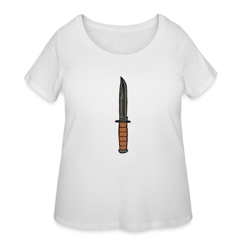 KaBar Knife - Women's Curvy T-Shirt
