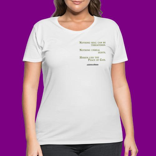 Peace of God - A Course in Miracles - Women's Curvy T-Shirt
