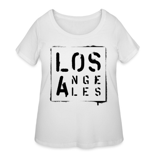 los angeles california usa - Women's Curvy T-Shirt