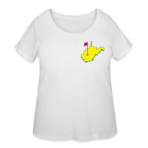 West Virginia Golf - Women's Curvy T-Shirt