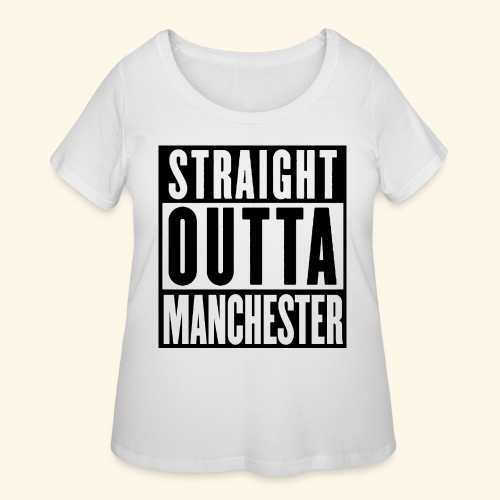 STRAIGHT OUTTA MANCHESTER - Women's Curvy T-Shirt