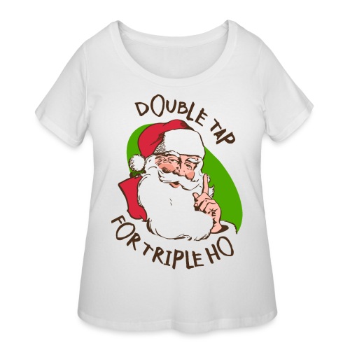 christmas santa claus - Women's Curvy T-Shirt