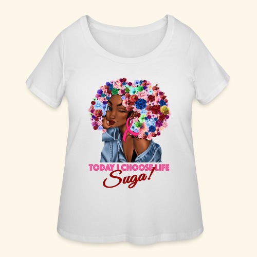 I choose life MUG - Women's Curvy T-Shirt