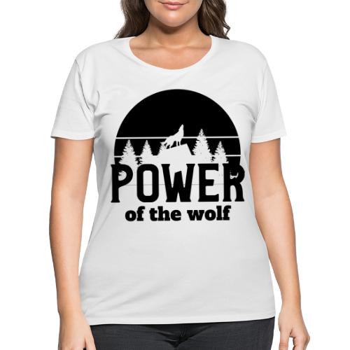 Power Of The Wolf - Women's Curvy T-Shirt