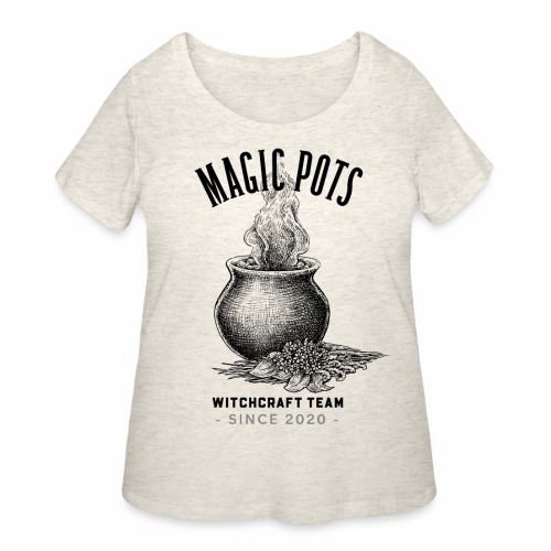 Magic Pots Witchcraft Team Since 2020 - Women's Curvy T-Shirt