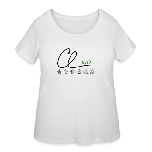 CL KID Logo (Olive) - Women's Curvy T-Shirt