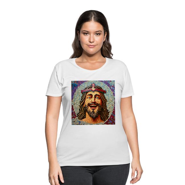 happy mosaic jesus