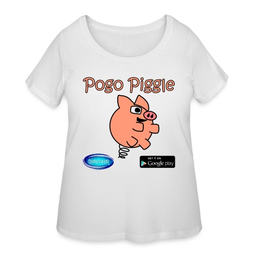 Pogo Piggle - Women's Curvy T-Shirt