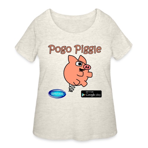 Pogo Piggle - Women's Curvy T-Shirt