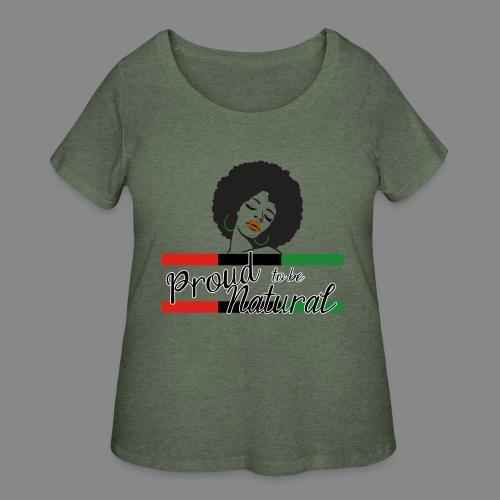 Proud To Be Natural - Women's Curvy T-Shirt
