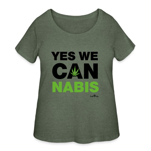 Yes We Cannabis - Women's Curvy T-Shirt